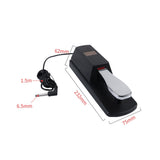 Sustain pedal for keyboard Universal Piano Keyboards Sustain Foot Pedal Durable Accessory for Electronic Keyboards Digital Piano (Black) 9.45" x 3.15" x 2.56" Black
