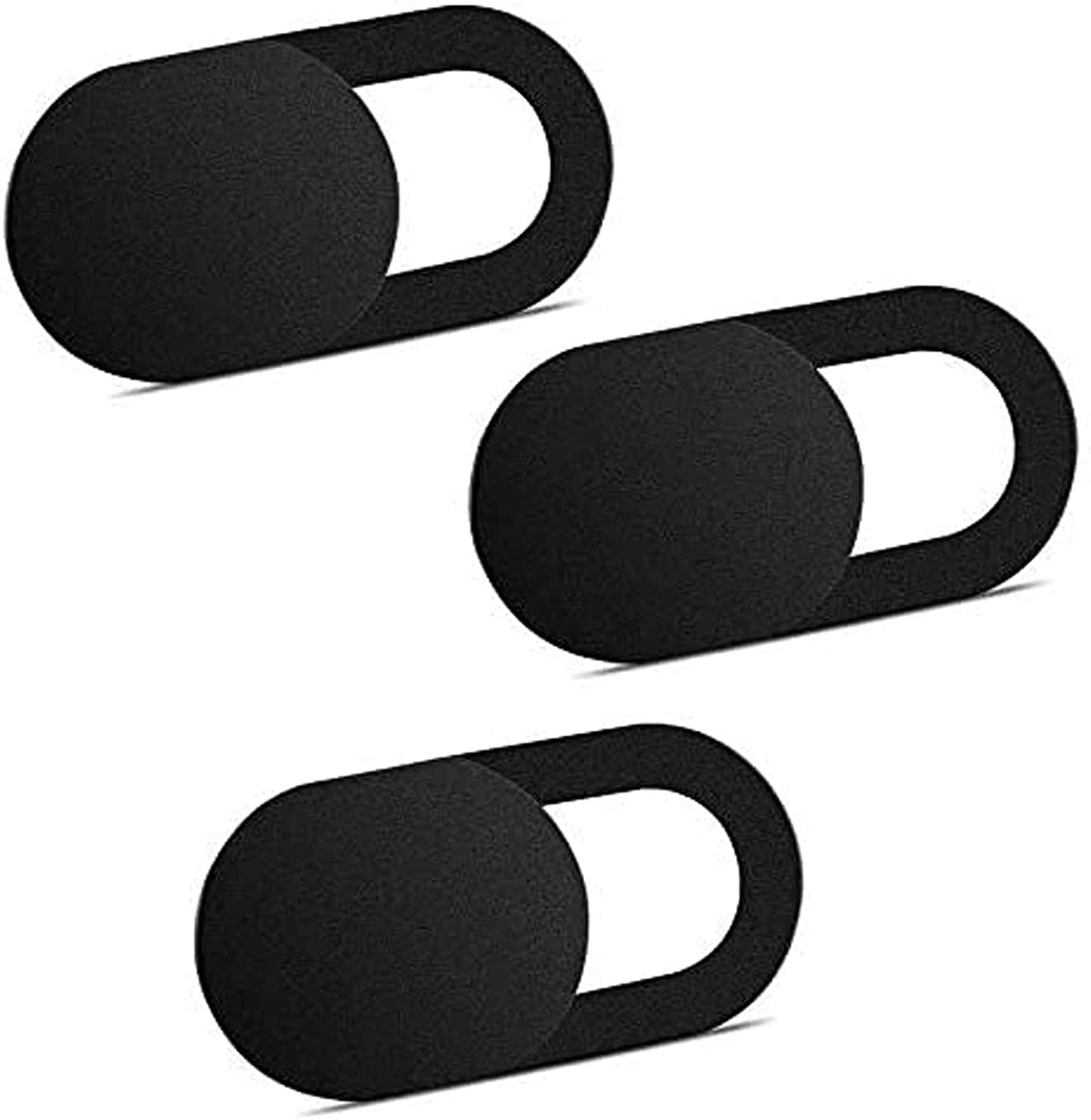 3 Pack Webcam Cover Slider for Privacy, 0.027in Ultra Thin Design Web Camera Cover Slide for Laptop, Desktop, PC, Tablet, Smartphone and More - (Black)
