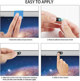 3 Pack Webcam Cover Slider for Privacy, 0.027in Ultra Thin Design Web Camera Cover Slide for Laptop, Desktop, PC, Tablet, Smartphone and More - (Black) - Top-Down View