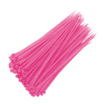Sealing Strip  100Pcs Cable Zip Ties Heavy Duty 4 inch, Premium Plastic Wire Ties with 18 Pounds Tensile Strength Pink