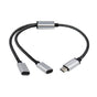USB C Splitter, USB C to USB C Female Adapter, 2/3 Ports 1 to 2