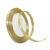 Gift Wrapping Paper  25Yd Satin Ribbon 6mm Fabric Gift Ribbon for Wedding Christmas Birthday Gift Gold