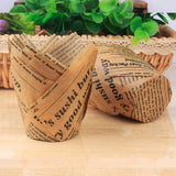 Tart Cup ! Cupcake Liners Cup Paper Tuli Baking Wrappe Case Cake Muffin Cup Box, Egg Tart Cup Promotion Include 50+1Pc Cup Holder E - Front View