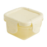 Kitchen, Kitchen Tools , Mini Plastic Food Storage Containers with Lids, Small Airtight Containers, Square School Lunch Containers for Children, Leftover Food Containers Yellow