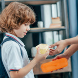 Kitchen, Kitchen Tools , Mini Plastic Food Storage Containers with Lids, Small Airtight Containers, Square School Lunch Containers for Children, Leftover Food Containers Yellow - Side View