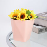 Flower Pots , Gardening Suppliesbalcony Household Plastic Flower Pot Resin Nordic Thicken Large Flower Pot, Suitable for Indoor and Outdoor Green Plant Planting White Z1-Pink - Top-Down View