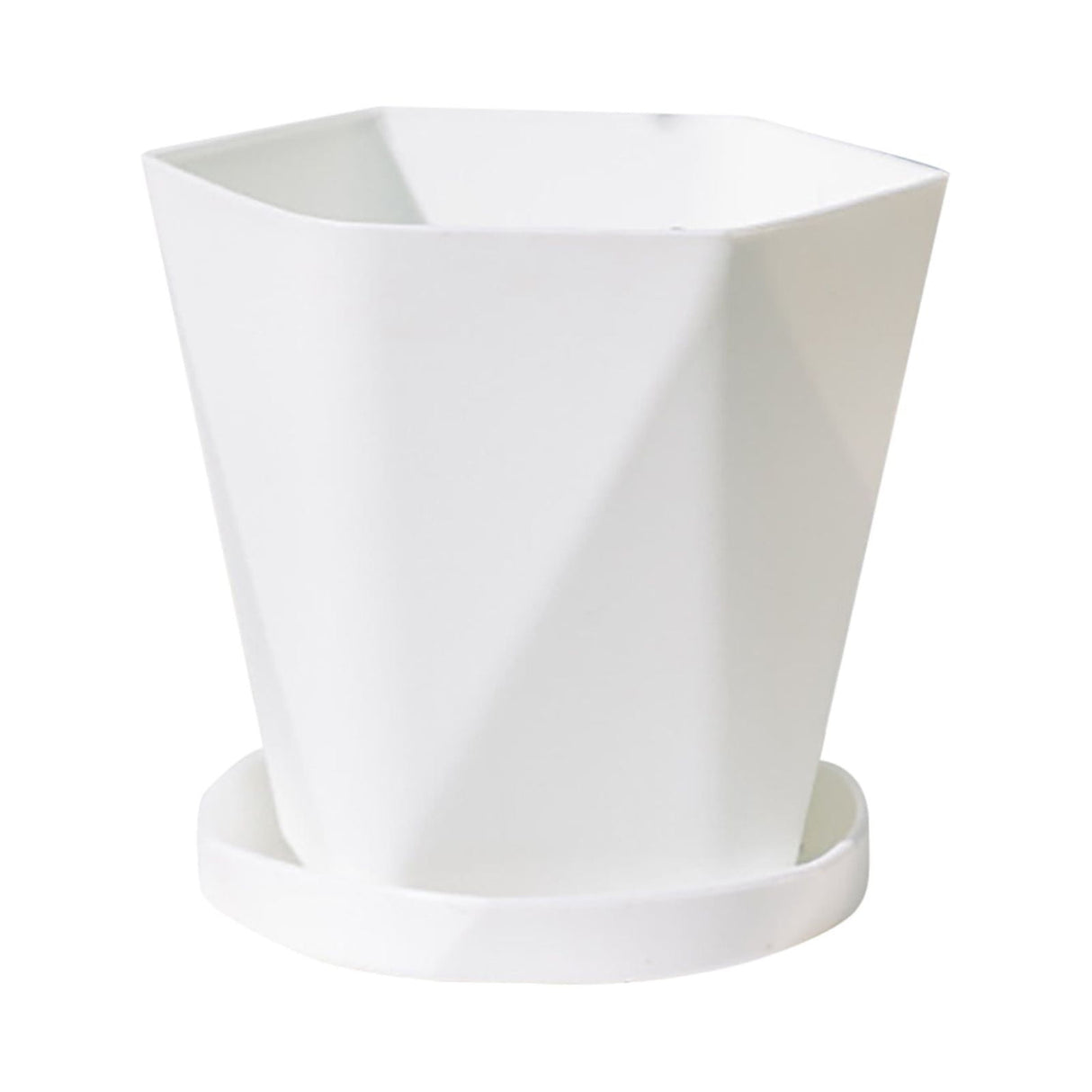 Flower Pots , Gardening Suppliesbalcony Household Plastic Flower Pot Resin Nordic Thicken Large Flower Pot, Suitable for Indoor and Outdoor Green Plant Planting White Z1-White