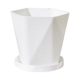 Flower Pots , Gardening Suppliesbalcony Household Plastic Flower Pot Resin Nordic Thicken Large Flower Pot, Suitable for Indoor and Outdoor Green Plant Planting White Z1-White