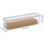 Food Storage, Pasta Container Noodle Storage Box Plastic Noodle Box Sealed Refrigerator Vermicelli Grain Storage Box with Lid Khaki