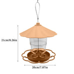 Outdoor Hanging Wild Bird Feeder, Plastic, Brown Z2-Green