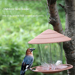 Outdoor Hanging Wild Bird Feeder, Plastic, Brown Z2-Green