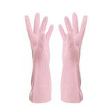 Apron Sleeve, Apron Sleeve Promotion, Gloves Gloves Washing Hand Rubber Long Cleaning Warm Gloves Kitchen Latex Dish Washing Tool Dishes Gauntlets Kitchen Dining Bar Pink