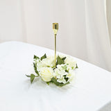 Simulated Pendant, Artificial Flowers Promotion, Simulation Rose Wreath 20Cm Candlestick Wreath Christmas Decoration Window Prop Table Wedding Decoration Flowers E A