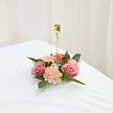 Simulated Pendant, Artificial Flowers Promotion, Simulation Rose Wreath 20Cm Candlestick Wreath Christmas Decoration Window Prop Table Wedding Decoration Flowers E