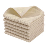 Wipes ! 100% Cotton Weave Kitchen Dish Cloths Ultra Soft Absorbent Quick Drying Dish Towels 12X12 Inches 6-Pack, Household Cleaning Cloth Promotion Include 6 Pcs Dish Cloth D