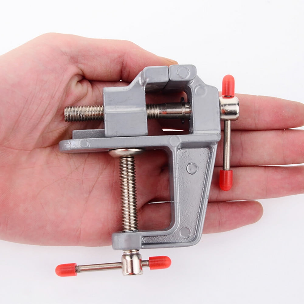 Bench Vice Table Vice Vise Hobby Lock Swivel Aluminum Craft Jewelry Clamp Other, Screwdriverclearance Sale, 1 Table Vise Silver
