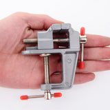 Bench Vice Table Vice Vise Hobby Lock Swivel Aluminum Craft Jewelry Clamp Other, Screwdriverclearance Sale, 1 Table Vise Silver - Rear View