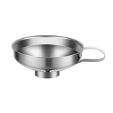 Stainless Steel Canning Funnel Lightweight Wide Mouth Jar Funnel With Handle for Wide and Regular Mouth Jars Food Grade Metal Jam Kitchen Tool S(4.13" x 1.97")