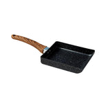 Non-Stick Pan ! Aluminum Japanese Style Omelette Pan, Kitchen Non-Stick Pancake Pan, Non Stick Pan Promotion Include 1X Aluminum Japanese Omelette Pan, Kitchen Non-Stick Pancake Egg Pan Black
