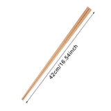 Extra Long Wooden Cooking Chopsticks, Multipurpose Frying Noodle Utensils for Home Kitchen Daily Use, 1 Pair