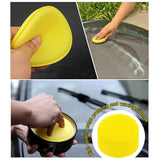 Cleaning Brush ! Sponge Pad Wax Household for Car Cleaning Polishing Polishing Kit Car Applicator Cleaning Supplies, Cleaning Brush Promotion Include 12X Car Washing Sponge Yellow