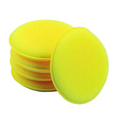 Cleaning Brush ! Sponge Pad Wax Household for Car Cleaning Polishing Polishing Kit Car Applicator Cleaning Supplies, Cleaning Brush Promotion Include 12X Car Washing Sponge Yellow - Rear View