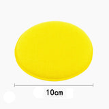 Cleaning Brush ! Sponge Pad Wax Household for Car Cleaning Polishing Polishing Kit Car Applicator Cleaning Supplies, Cleaning Brush Promotion Include 12X Car Washing Sponge Yellow - Close-Up Angle