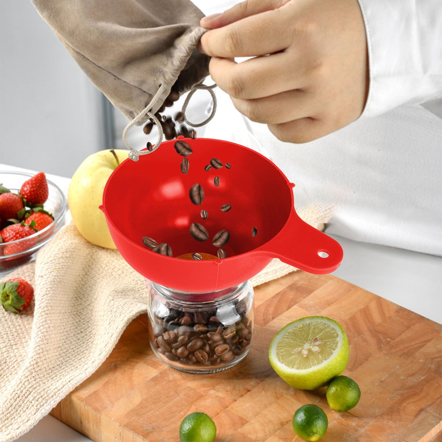 Funnel ! Plastic Red Wide Mouth Funnel, Kitchen Funnel Promotion Include 1X Funnel Watermelon red