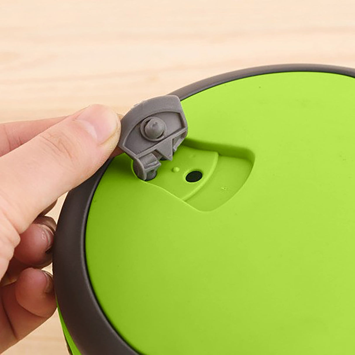 Storage Containers ! Stainless Steel Round 1 Layer Insulated Food Thermal Containers Lunch Box Case, Storage Container Promotion Include 1Pc Round Lunch Box Green