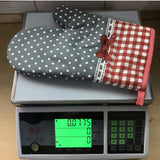 Oven Mitts ! Kitchen Cooking Cotton Microwave Oven Gloves Mitts Pot Pad Heat Protected Beige, Oven Socks Promotion Include 2*Oven Gloves AS shown