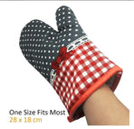 Oven Mitts ! Kitchen Cooking Cotton Microwave Oven Gloves Mitts Pot Pad Heat Protected Beige, Oven Socks Promotion Include 2*Oven Gloves AS shown