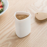 Storage Containers ! Toothpick Container Toothpick Storage Box Home Hotel Simple White Toothpick Bottle Suitable for Family Restaurant Hotel, Include 1*Toothpick Box AS shown - Low Angle