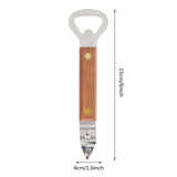 Bottle and Can Openers ! Beer Opener with Wooden Handle Can Openers are Used for Kitchen Miscellaneous Items, Bottle Opener Promotion Include 1Pc Small Household Can Opener Brown