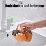 Drain Rack ! Double Layer Kitchen Sink Storage Hanging Bag Home Multis Function Faucet Debris Storage, Kitchen Drain Rack Promotion Include 1Pc Drain Basket C - Front View
