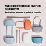 Drain Rack ! Double Layer Kitchen Sink Storage Hanging Bag Home Multis Function Faucet Debris Storage, Kitchen Drain Rack Promotion Include 1Pc Drain Basket C - Top-Down View