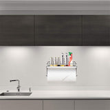 Rack ! with Shelf Basket Holder Wall Towel for Kitchenbathroom Storage Paper Adhesive Bathroom Products, Brush Shelf Promotion Include Shelf, 2 Films Silver - 45-Degree Angle
