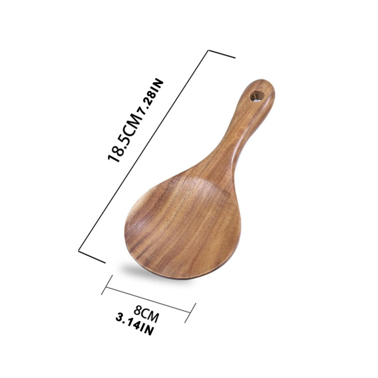 Cooking Utensils ! Wooden Rice Spoon Rice for Rice Potato Desserts Teak Wood Rice Serving Spoon Rice Cooker Spatula 7*3.2Inch, Cooking Utensils Promotion Include Rice Spoon X1 Khaki