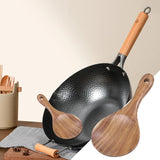 Cooking Utensils ! Wooden Rice Spoon Rice for Rice Potato Desserts Teak Wood Rice Serving Spoon Rice Cooker Spatula 7*3.2Inch, Cooking Utensils Promotion Include Rice Spoon X1 Khaki