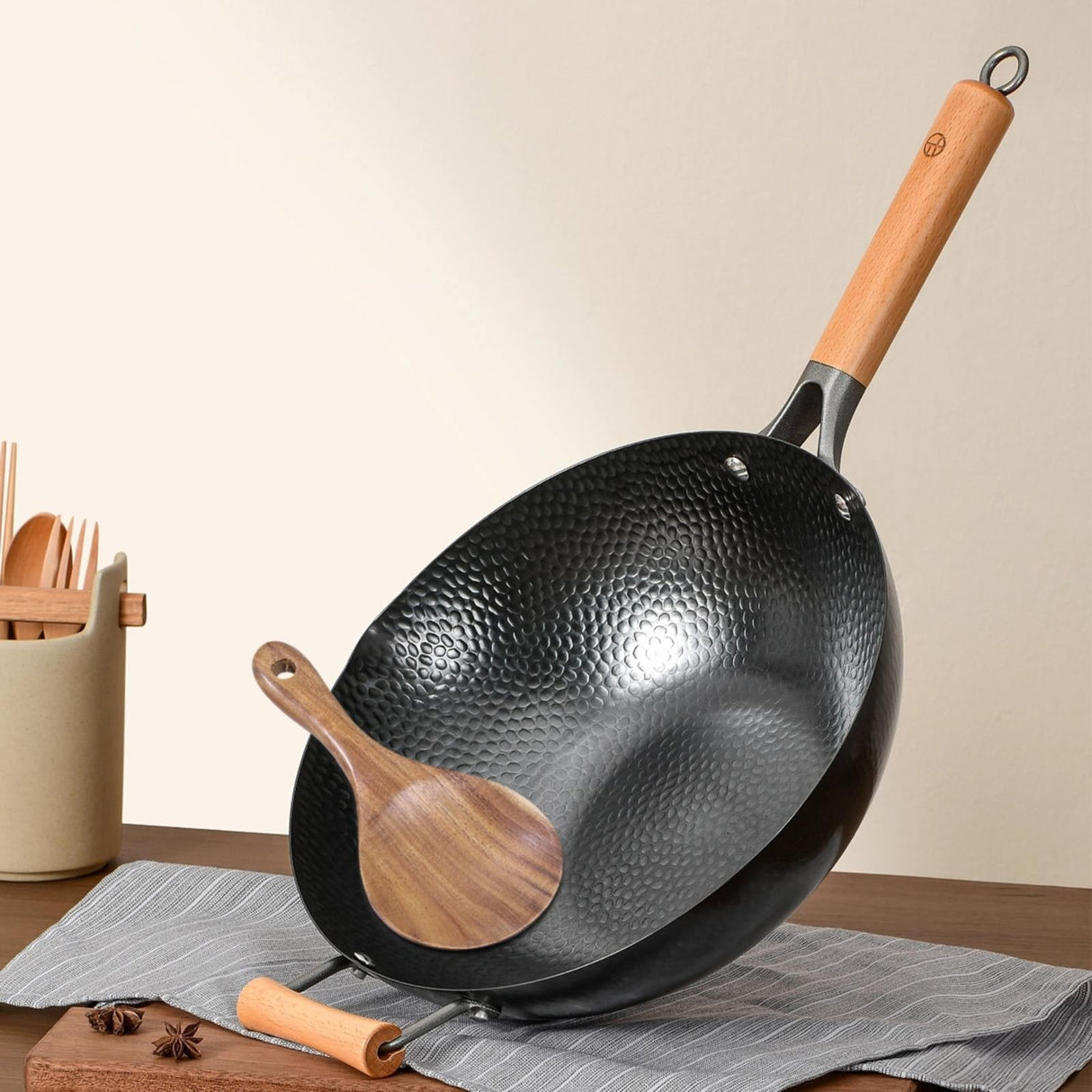 Cooking Utensils ! Wooden Rice Spoon Rice for Rice Potato Desserts Teak Wood Rice Serving Spoon Rice Cooker Spatula 7*3.2Inch, Cooking Utensils Promotion Include Rice Spoon X1 Khaki