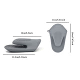Oven Mitts ! Mini Silicone Oven Mitts Set Oven Mitts Heat Insulation Oven Gloves for Kitchen Cooking and Baking Protecting Fingers Mini Oven Hand Clips, Include 1Pc Silicone Gloves A