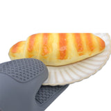 Oven Mitts ! Mini Silicone Oven Mitts Set Oven Mitts Heat Insulation Oven Gloves for Kitchen Cooking and Baking Protecting Fingers Mini Oven Hand Clips, Include 1Pc Silicone Gloves A - Top-Down View