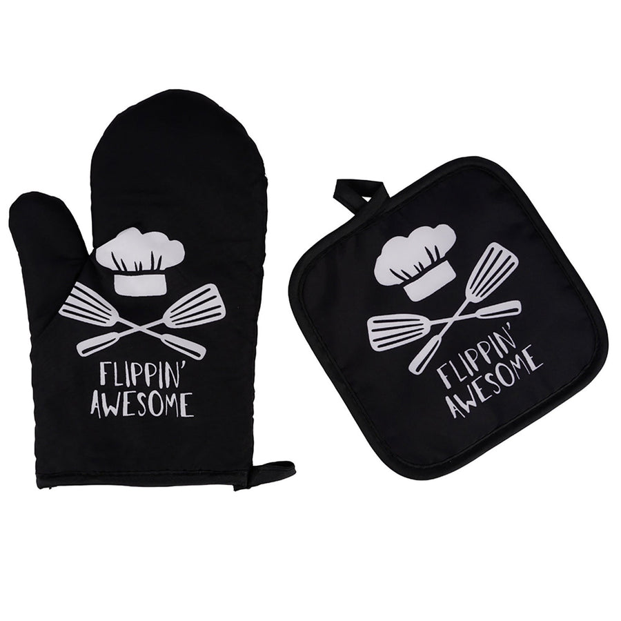 Oven Mitts ! Oven Mitts and Pot Holders Sets, Heat Resistants Oven Mitts Soft Cotton Lining and Non-Slip Surface Safes for Baking, Cooking, Bbq, Include 1*Glove, 1*Insulation Pad A