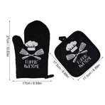 Oven Mitts ! Oven Mitts and Pot Holders Sets, Heat Resistants Oven Mitts Soft Cotton Lining and Non-Slip Surface Safes for Baking, Cooking, Bbq, Include 1*Glove, 1*Insulation Pad A
