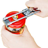 Adjustable Jar Opener for Arthritis - All Metal Construction - Easily Opens Jar and Bottle Lids