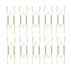Hooks ! Dish Display Plate Hangers 10 Pack Stainless Steel Decorative Wire Plate Hanger Holders in Spring Hook Holder Hanging Wire for Decorative Plates and Art Gold