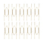 Hooks ! Dish Display Plate Hangers 10 Pack Stainless Steel Decorative Wire Plate Hanger Holders in Spring Hook Holder Hanging Wire for Decorative Plates and Art Gold