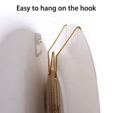 Hooks ! Dish Display Plate Hangers 10 Pack Stainless Steel Decorative Wire Plate Hanger Holders in Spring Hook Holder Hanging Wire for Decorative Plates and Art Gold