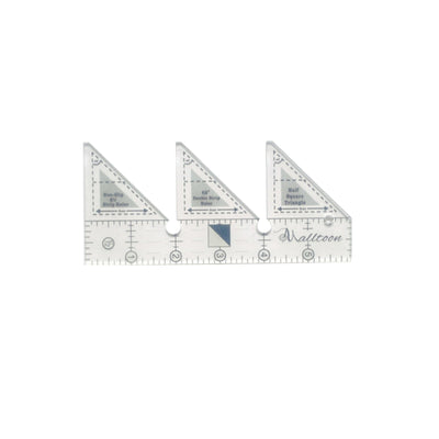 Measuring Tools ! 45 Degree Sewing Design Ruler A 4 Inches, Creative Ruler Grids 45°Double Strip Ruler Non Slip Quarter Square Triangle Cutting Guide for Sewing, include 1X Ruler B