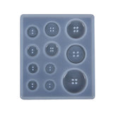 Diy Silicone Mould ! Diy Silicone Mold Resin Button, Diy Resin Silicone Button Resin Pendant Handmade Button with Hole Diy Home Diy, include 1X Silicone Mold White