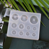 Diy Silicone Mould ! Diy Silicone Mold Resin Button, Diy Resin Silicone Button Resin Pendant Handmade Button with Hole Diy Home Diy, include 1X Silicone Mold White - Rear View